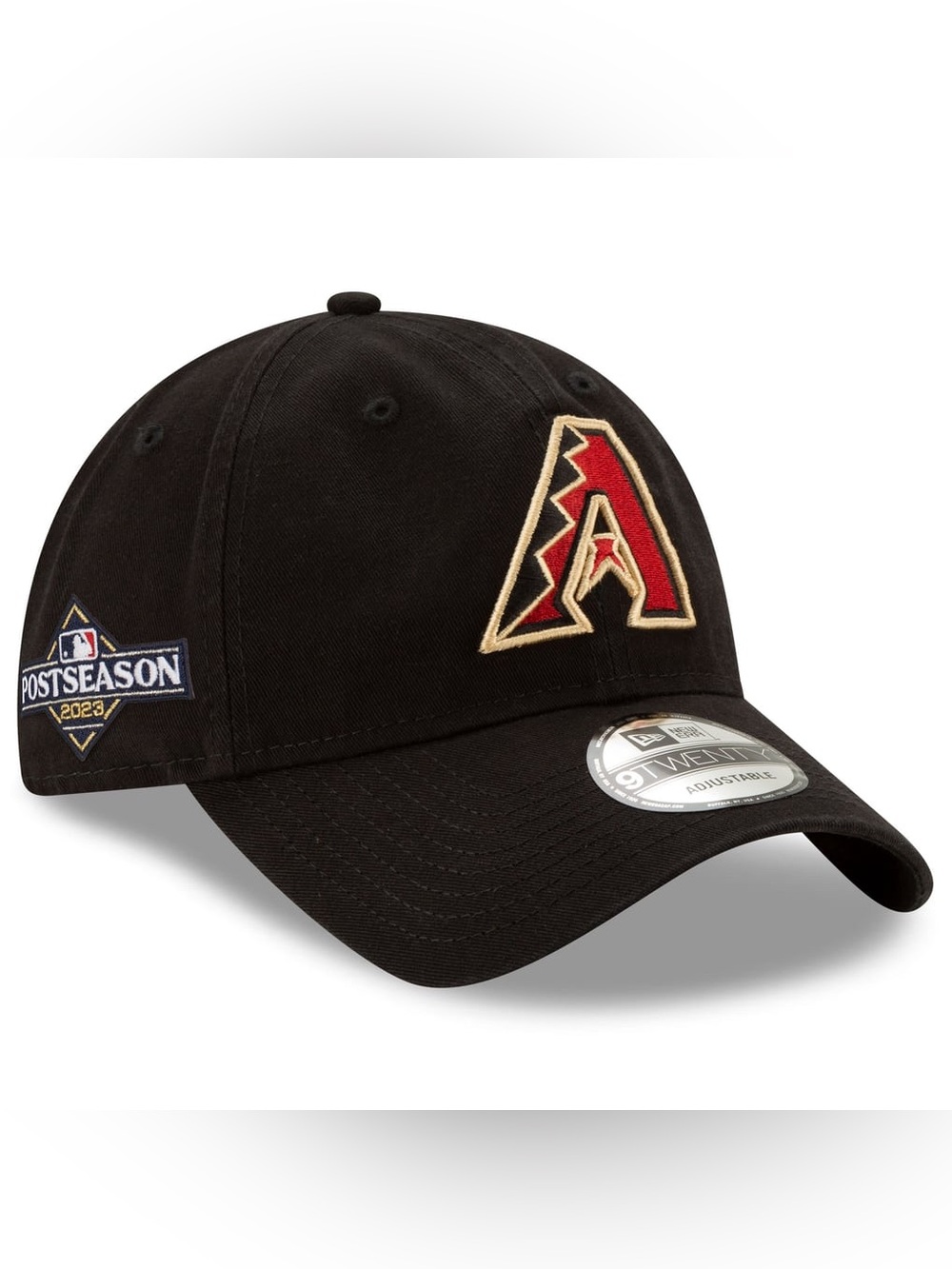 Men's New Era Black Arizona Diamondbacks 2023 Postseason 9TWENTY Adjustable Hat